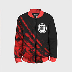 Бомбер детский Fiat sport grunge, цвет: 3D-красный