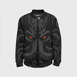 Бомбер детский Иллитид иллюстрация, цвет: 3D-черный