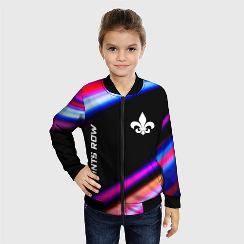 Детский бомбер Saints Row speed game lights / 3D-Черный – фото 4