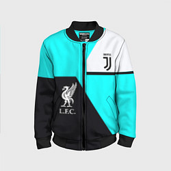 Детский бомбер Juventus x Liverpool geometry