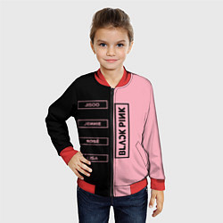 Бомбер детский Blackpink южнокорейская группа, цвет: 3D-красный — фото 2