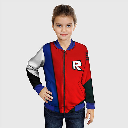 Детский бомбер Roblox uniform / 3D-Синий – фото 4