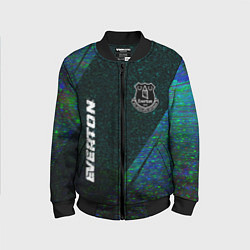 Детский бомбер Everton glitch blue