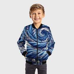 Бомбер детский Denim funnel - fashion trend, цвет: 3D-черный — фото 2