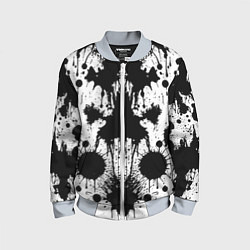 Бомбер детский Psychedelic Rorschach test - ai art, цвет: 3D-серый