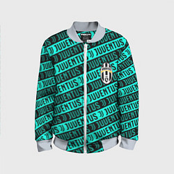 Бомбер детский Juventus pattern logo steel, цвет: 3D-серый