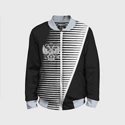 Бомбер детский Герб текстура геомтерия, цвет: 3D-серый
