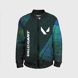 Детский бомбер Valorant glitch blue cybersport