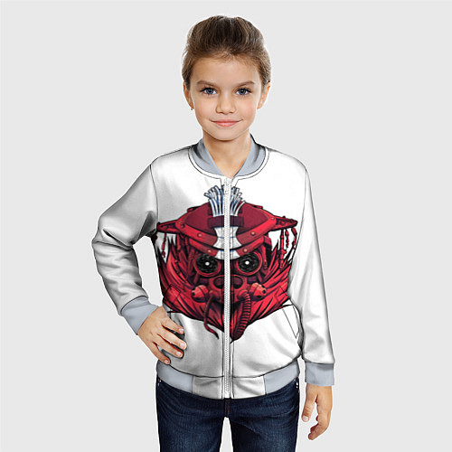 Детский бомбер Бладхаунд на охоте / 3D-Серый – фото 4