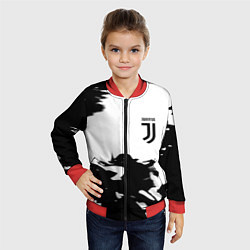 Бомбер детский Juventus smoke black fire, цвет: 3D-красный — фото 2