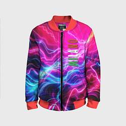 Детский бомбер Milano - neon abstraction
