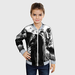 Бомбер детский Musashi Miyamoto And Berserk, цвет: 3D-серый — фото 2