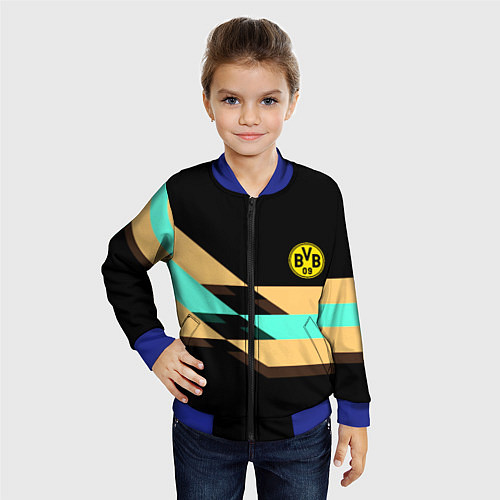 Детский бомбер Borussia sport line / 3D-Синий – фото 4