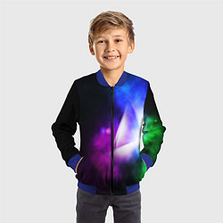 Бомбер детский Космос геометрия, цвет: 3D-синий — фото 2