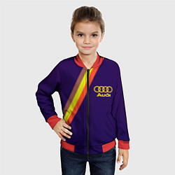 Бомбер детский AUDI line sport, цвет: 3D-красный — фото 2