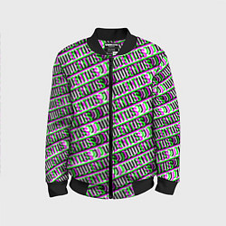 Детский бомбер Juventus glitch pattern