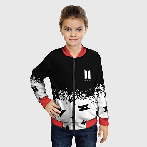 Детский бомбер Marshmello dj pattern краски / 3D-Красный – фото 4