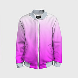 Бомбер детский Gradient color pink, цвет: 3D-серый