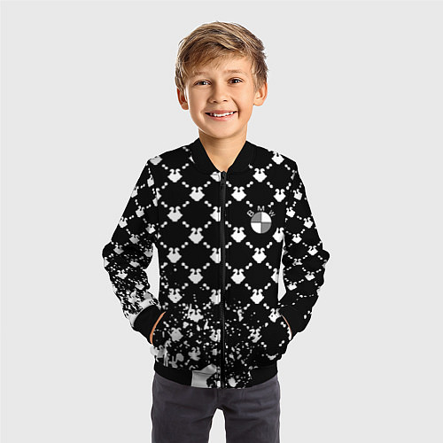 Детский бомбер BMW gussi steel / 3D-Черный – фото 3