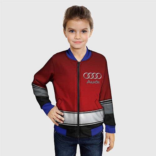 Детский бомбер Audi metal car steel / 3D-Синий – фото 4