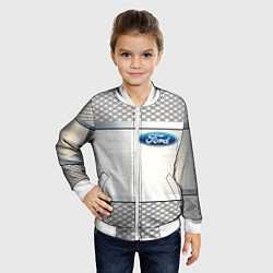 Бомбер детский FORD metal steel auto, цвет: 3D-белый — фото 2