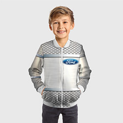 Бомбер детский FORD metal steel auto, цвет: 3D-белый — фото 2
