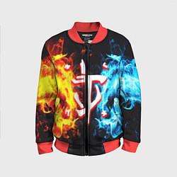 Бомбер детский Doom битва огонь, цвет: 3D-красный