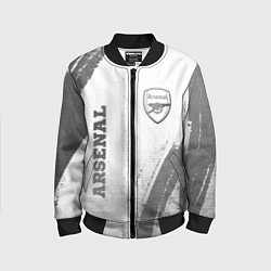 Детский бомбер Arsenal - white gradient вертикально