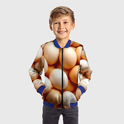 Бомбер детский Яйца, цвет: 3D-синий — фото 2