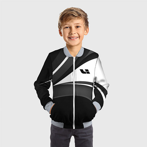 Детский бомбер Lixiang - классический / 3D-Серый – фото 3
