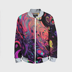 Бомбер детский Интерференционные цвета, цвет: 3D-серый