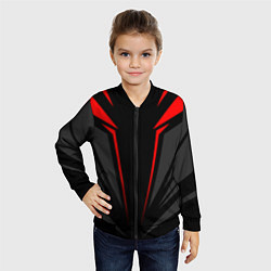 Бомбер детский Sport uniform - red, цвет: 3D-черный — фото 2