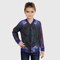 Бомбер детский Тай-дай космос, цвет: 3D-синий — фото 2