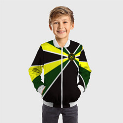 Бомбер детский Мотострелковые войска: шеврон без текста, цвет: 3D-белый — фото 2