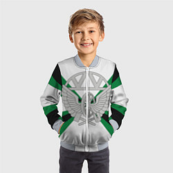 Бомбер детский Железнодорожные войска, цвет: 3D-серый — фото 2