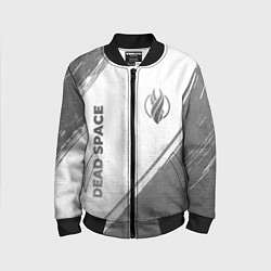 Бомбер детский Dead Space - white gradient вертикально, цвет: 3D-черный