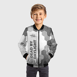 Бомбер детский Dead by Daylight - white gradient по-вертикали, цвет: 3D-черный — фото 2
