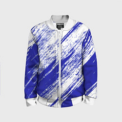 Бомбер детский The color is white and blue, цвет: 3D-белый