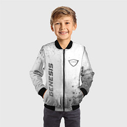 Бомбер детский Genesis - white gradient вертикально, цвет: 3D-черный — фото 2
