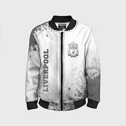 Бомбер детский Liverpool - white gradient вертикально, цвет: 3D-черный