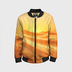 Бомбер детский Золотые пески, цвет: 3D-черный