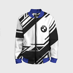 Бомбер детский BMW geometry black, цвет: 3D-синий