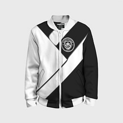 Бомбер детский Манчестер Юнайтед геометрия, цвет: 3D-белый