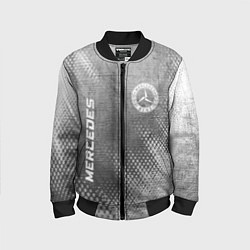 Бомбер детский Mercedes - grey gradient вертикально, цвет: 3D-черный