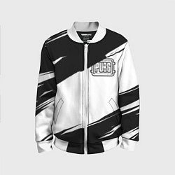 Бомбер детский PUBG черно белые краски, цвет: 3D-белый