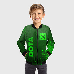 Бомбер детский Dota - green gradient вертикально, цвет: 3D-черный — фото 2