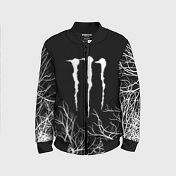 Бомбер детский Monster energy лес, цвет: 3D-черный