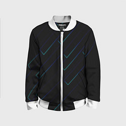 Бомбер детский Color blue black, цвет: 3D-белый