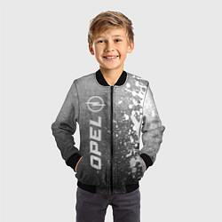 Бомбер детский Opel - grey gradient по-вертикали, цвет: 3D-черный — фото 2