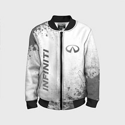 Бомбер детский Infiniti - white gradient вертикально, цвет: 3D-черный